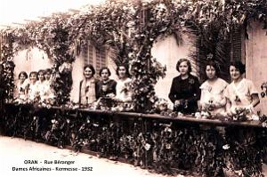 Oran - Rue Beranger - Dames Africaines - Kermesse - 1932